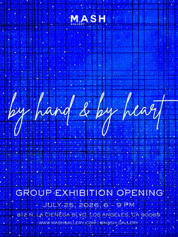 MASH Gallery By Hand and By Heart poster for exhibition